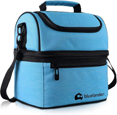 Bluelander Lonchera Portátil Térmica e Impermeable de Dos Pisos