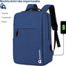 mochila azul