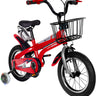 Bluelander Bicicleta 16” para Niñ@ de 4 a 6 Años con Canasta y Ruedas