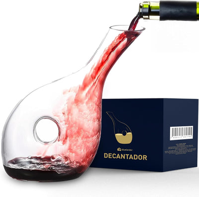 Bluelander Decantador de Vino y Whisky, Cristal de Alta Calidad