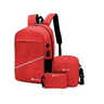 Bluelander Mochila Antirrobo para Laptop con USB, 3 Piezas: Mochila, Cruzada y Lapicera, Impermeable