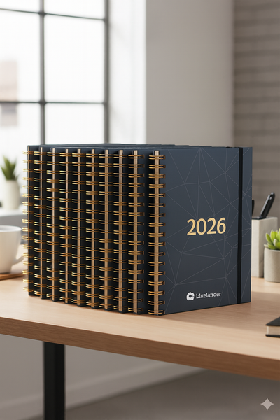Bluelander Agenda 2026 A5 Espiral - Planificador Diario Semanal Mensual 304 Páginas