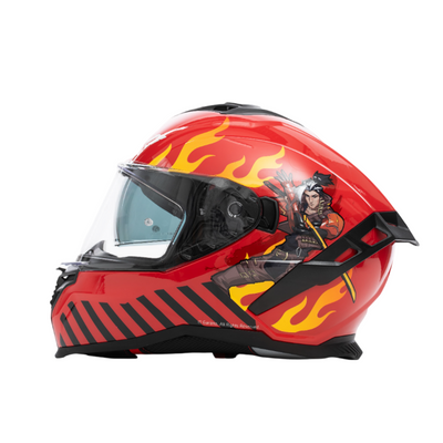 Bluelander Casco Motocicleta Integral Abatible - Certificación ECE Doble Visera (HAYATO)