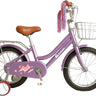Bluelander Bicicleta Infantil Niña Rodada 16 con Ruedas de Entrenamiento y Canastilla, Ajustable, 4 a 6 Años