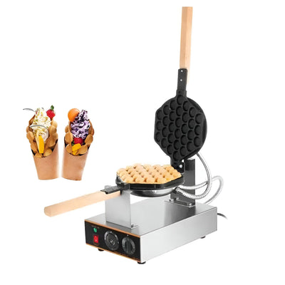 Bluelander Máquina de Waffles 1400W, Antiadherente e Industrial