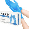 Bluelander Guantes de Nitrilo Desechables Azul, Libres de Látex y Polvo, Flexibles y Resistentes
