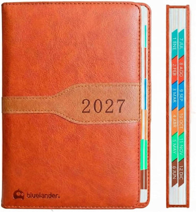 Agenda 2027 A5 Planificador Diario Semanal y Mensual