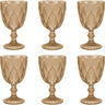 Juego de 6 Copas de Vidrio Coloridas 240 ml para Bebidas