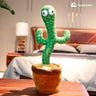 Bluelander Cactus Bailarín que Habla y Repite, 120 Canciones en Español, USB, Luces y Movimiento Divertido