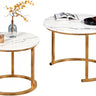 Bluelander Mesas Anidables para Sala, Set de 2 con Base de Acero Resistente