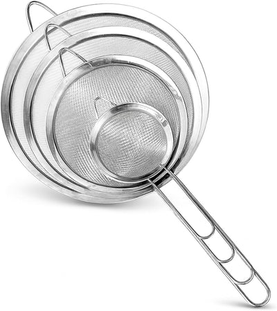 Bluelander Set 4 Coladores Cocina - Acero Inoxidable 8-22cm Multiusos