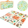 Bluelander "Tapete Plegable para Bebé de Espuma XPE, 2 m x 1.5 m, Diseño Ciudad y Animales"