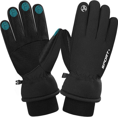 Bluelander Guantes para Frío Unisex, Térmicos, Impermeables, Antideslizantes y con Pantalla Táctil
