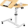 Bluelander Mesa para Laptop 60×40 cm Altura Ajustable 60–95 cm con Ruedas y Bloqueo