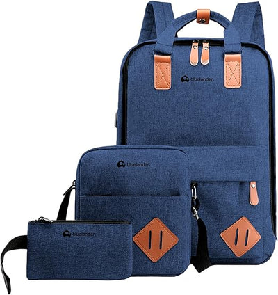 Mochila 3 en 1 Laptop USB Set 3 Piezas