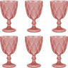 Juego de 6 Copas de Vidrio Coloridas 240 ml para Bebidas
