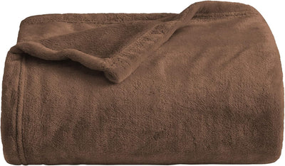 Bluelander Cobija de Franela Ultrasuave, Tejido Cálido y Confortable – Negro