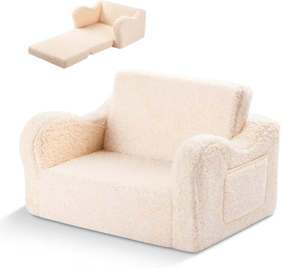 Bluelander Sofá Infantil Plegable 60x43x43cm - Reclinable con Bolsillo 2.5kg