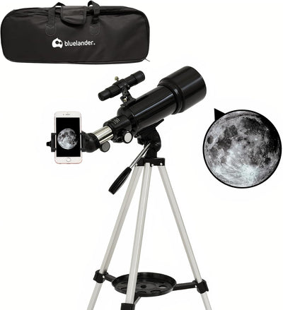 Bluelander Telescopio Astronómico 70 mm con Trípode y Soporte para Celular