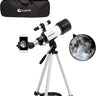 Bluelander Telescopio Astronómico 70 mm con Trípode y Soporte para Celular
