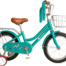 Bluelander Bicicleta Infantil Niña Rodada 16 con Ruedas de Entrenamiento y Canastilla, Ajustable, 4 a 6 Años