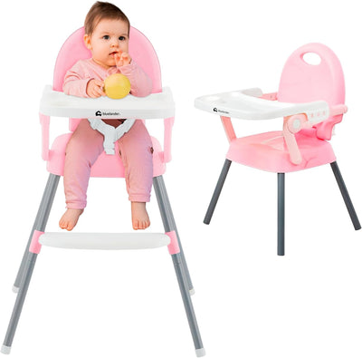 Silla Alta Bebé Ajustable con Charola