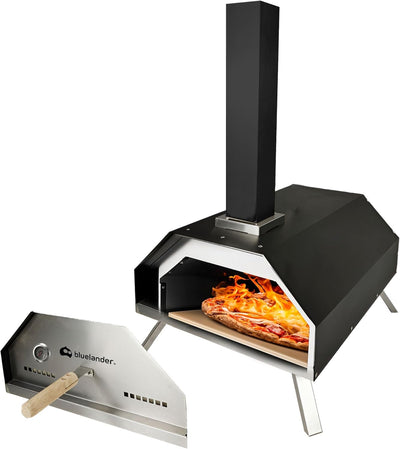Bluelander Horno para Pizza Portátil para Exteriores con Control de Temperatura