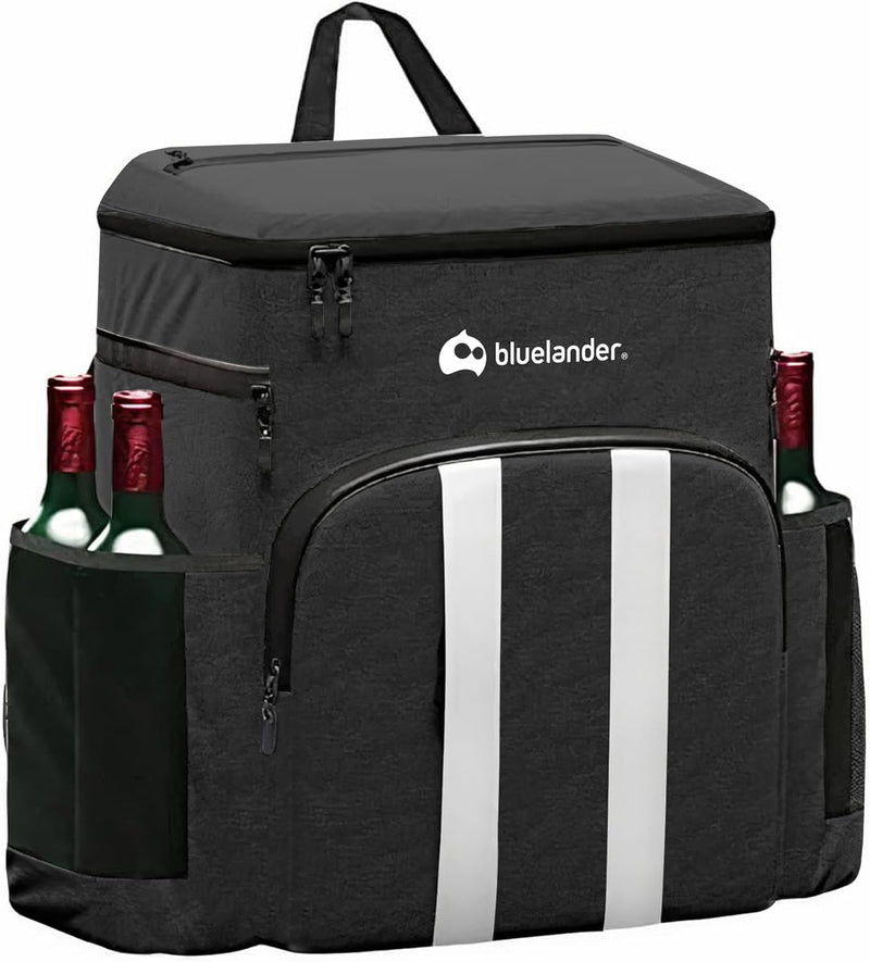 Bluelander Lonchera Térmica Aislada, Mochila Lonchera Portatil, Gran Tamaño 43x32x22 cm, Aislamiento Térmico, Grande Capacidad de 27 L, Mantiene Alimentos Fríos o Calientes por Más de 12 Horas