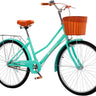 Bluelander Bicicleta Urbana Rodada 29, Marco de Acero con Canasta, Diseño Clásico Vintage para Adulto