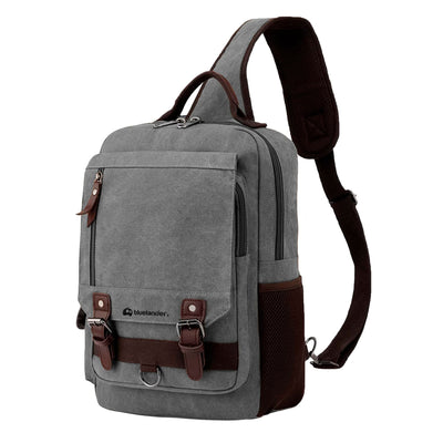 Bluelander Mochila Cruzada Vintage, Impermeable, con Hebilla y Gran Capacidad