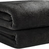 Bluelander Cobija de Franela Ultrasuave, Tejido Cálido y Confortable – Negro
