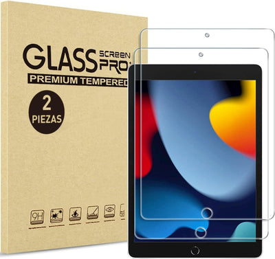 Bluelander Micas Vidrio Templado para iPad 10.2" - 2 Piezas Dureza 9H