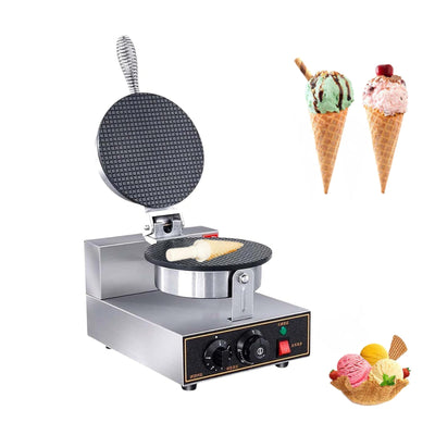Bluelander Máquina para Conos de Helado, Waflera de Acero