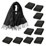 Bufanda Invierno Bluelander para Mujer - Pashmina Gruesa Cálida con Borlas