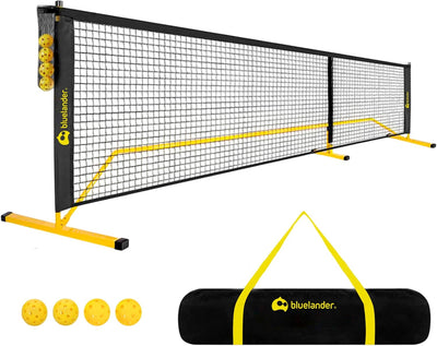 Bluelander Set Pickleball - Red Portátil 6.7m con 4 Pelotas y Bolsa