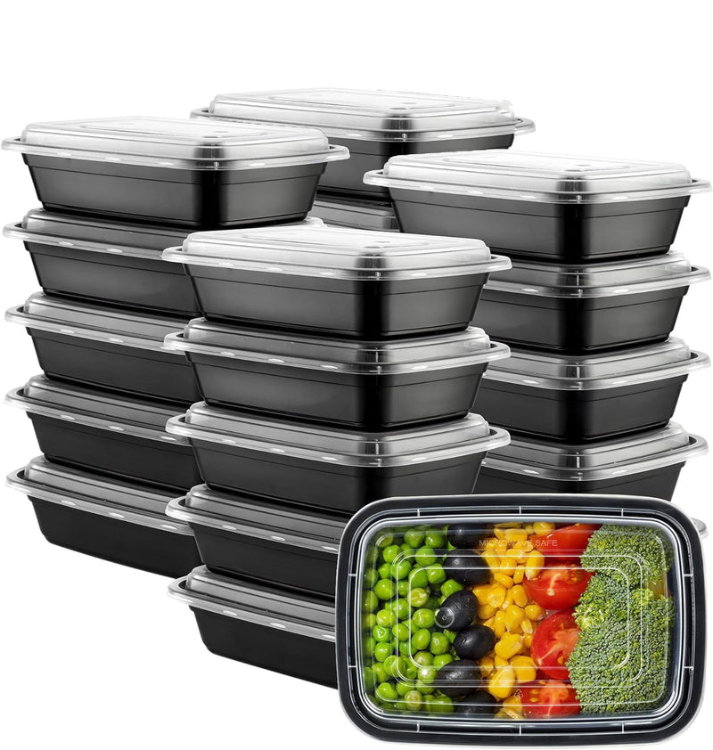 Bluelander Contenedores para Alimentos, 20 Pzas, 828 ml, BPA Free