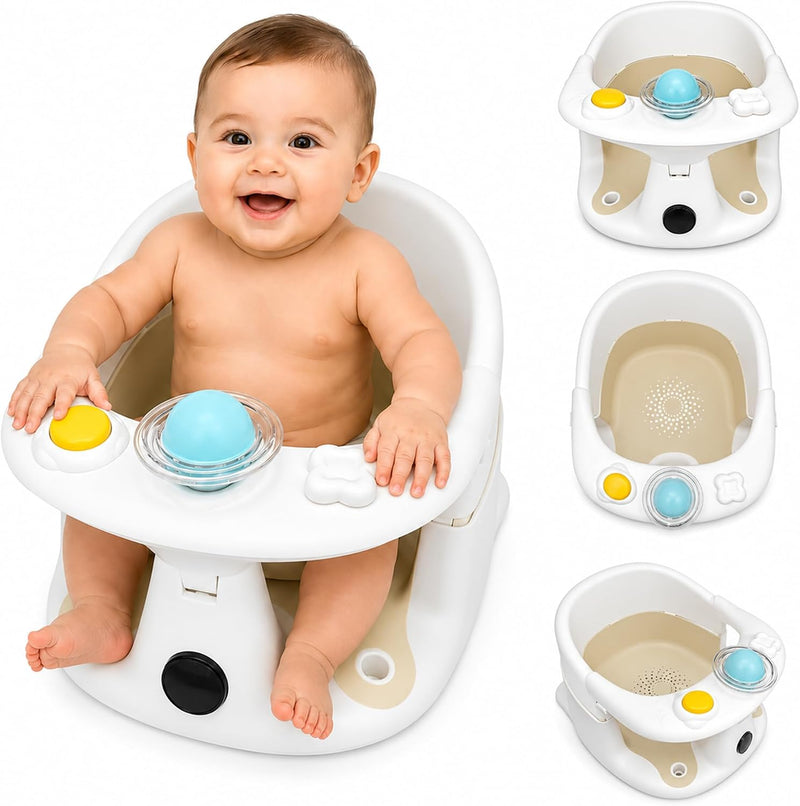 Asiento para Bañera Bebé con Termómetro