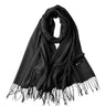Bufanda Invierno Bluelander para Mujer - Pashmina Gruesa Cálida con Borlas