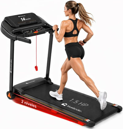 Caminadora Eléctrica 1.5HP Plegable con Bluetooth