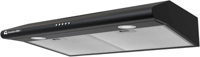 Bluelander Campana Extractora de Cocina 60 cm, Acero Inoxidable con Filtro de Carbón y Salida de Aire
