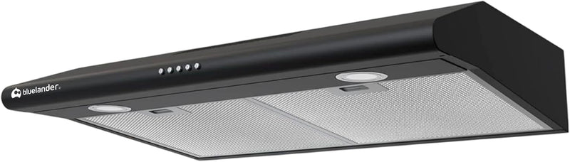 Bluelander Campana Extractora de Cocina 60 cm, Acero Inoxidable con Filtro de Carbón y Salida de Aire