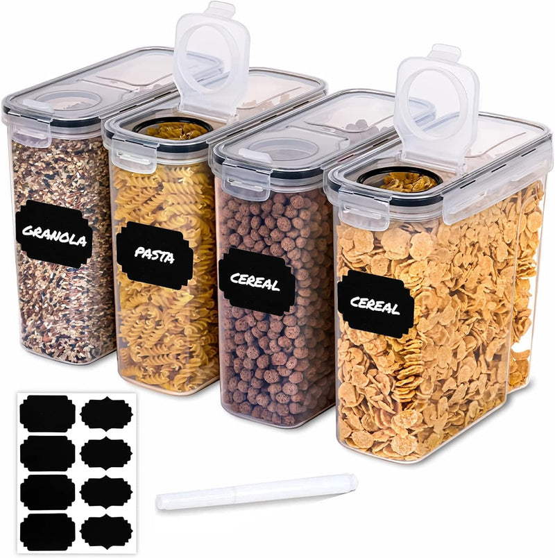 Bluelander Recipientes Herméticos 2.1L - Set Apilable Cocina
