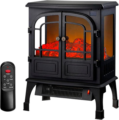 Chimenea Eléctrica con Llama y Control Remoto