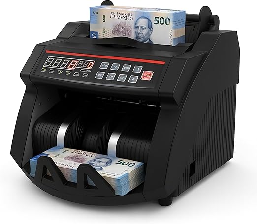 Bluelander Contadora de Billetes con Detector de Billetes Falsos - Profesional y Rápida