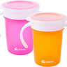 Bluelander Vaso Entrenador 360° Antiderrames para Bebé 280 ml – 2 Pzas (Azul/Verde)