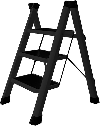 Escalera Plegable 3 Peldaños Antideslizante