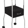 Bluelander Carrito Auxiliar Blanco con Ruedas, 81×45×45 cm, 30 kg – Estética, Spa y Salón