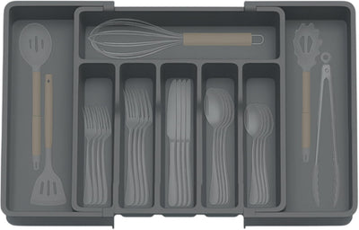 Bluelander  Organizador de Cubiertos Expandible 33–57 cm Antideslizante