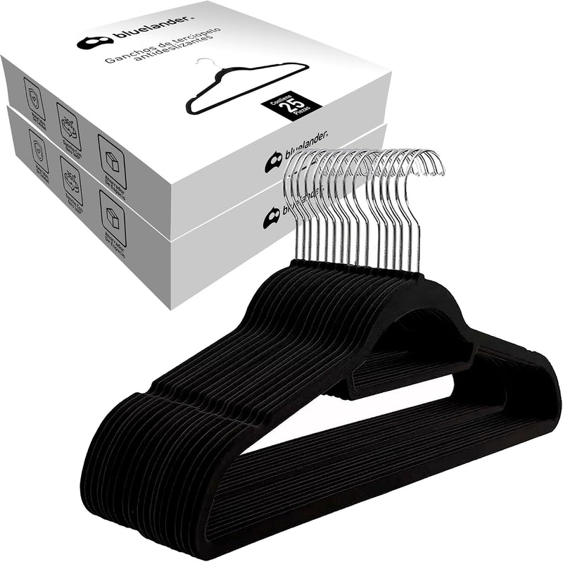 Ganchos de Terciopelo Negro Antideslizantes 360°