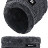 Bluelander Conjunto Gorro y Bufanda Invierno - Unisex Forro Lana Antiviento